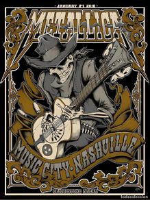 Poster collecting : metallica - Bridgestone Arena concert 1/24/2019 !! cartel concierto 30x40 !!